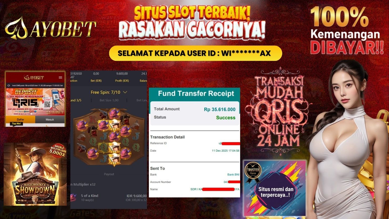 AYOBET JACKPOT SLOT WILD BOUNTY SHOWDOWN